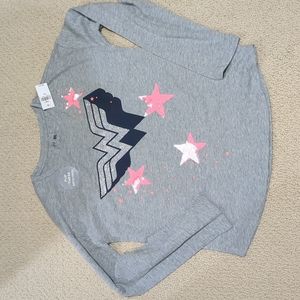 New Gap kids DC Wonder woman gray shirt